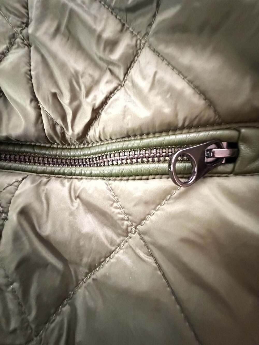 Ashley Stewart Green Quilted Zip-Up Jacket Size 18/20 - Picture 6 of 8
